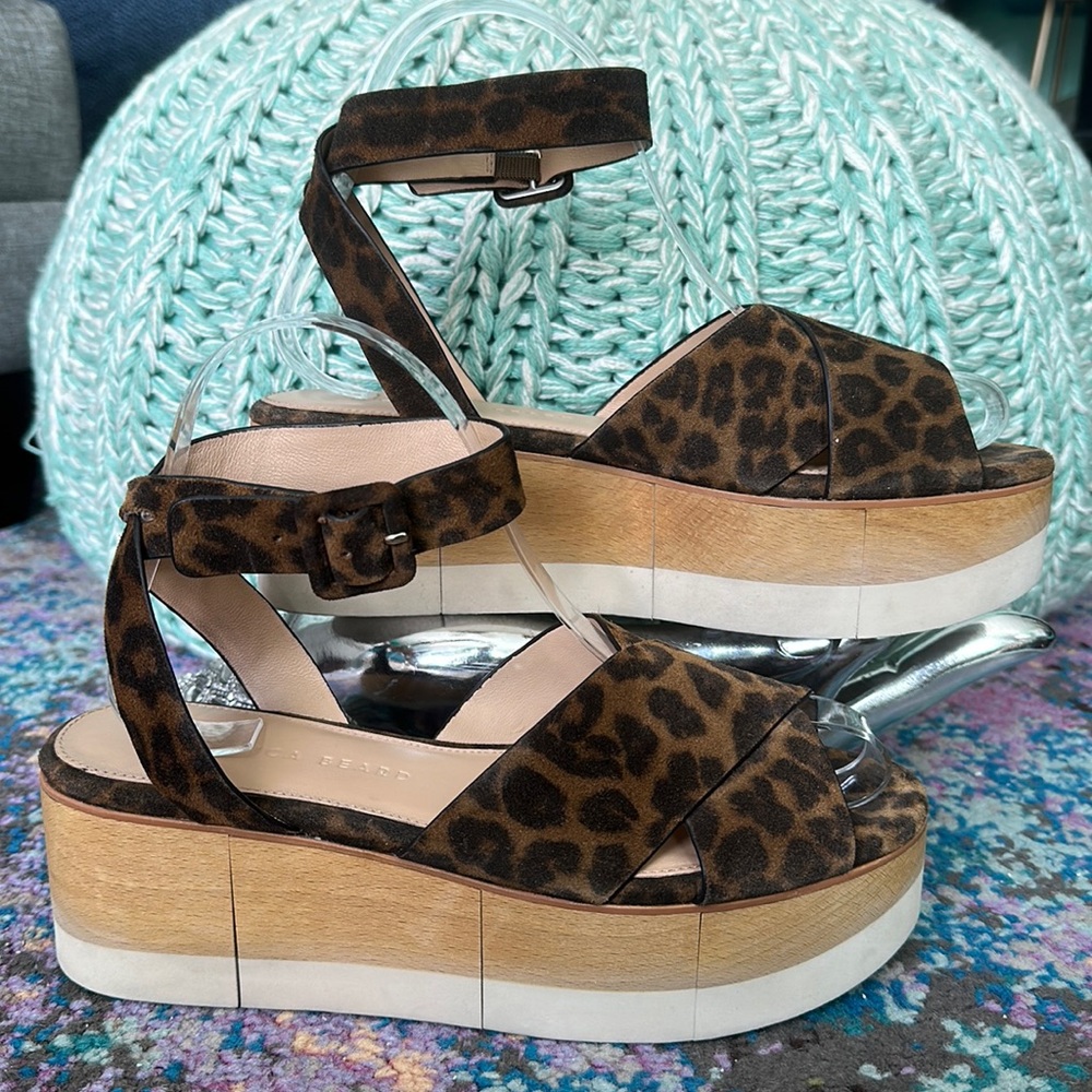 🐆Veronica Beard Wynie Platform Sandals🐆 - Picture 4 of 14